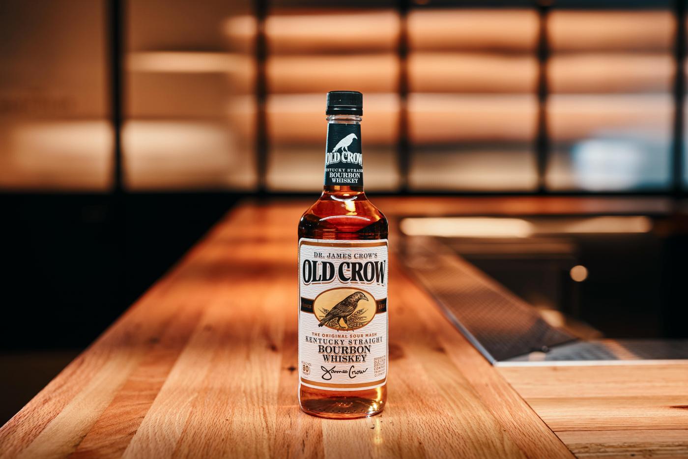 Old Crow Bourbon Bottle Image. bottle image